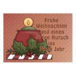 Frohe Weihnachten - Kerzen Motiv Business Card