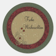 Frohe Weihnachten Stickers