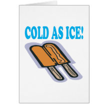 Froid comme glace carte de vœux