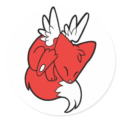 Frolicsome Flying Fox Sticker by kitsune_rei