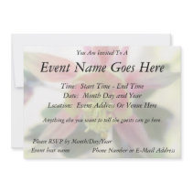 From Below - Aquilegia Bloom Custom Invitation