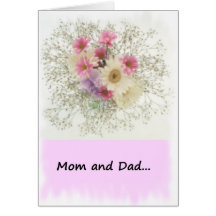 From Bride to Mom and Dad Card