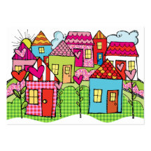 From My House - Happy Neighbourhood - SRF Business Card Templates