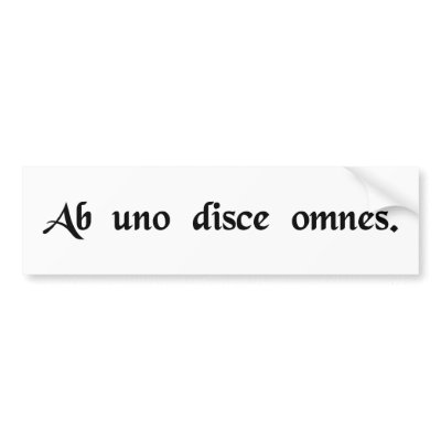 From one person, learn all people bumper stickers by Vox_Populi