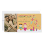 From Our Family Custom Holiday Photocard (yellow)