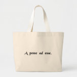 From possibility to actuality canvas bag