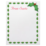 From Santa Letter Letterhead Template