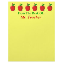 From The Desk Of... Custom Apples Stationery