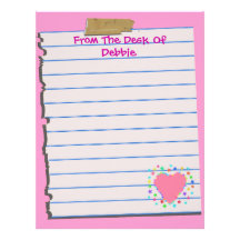 From The Desk Of...Fun Letterhead Stationery