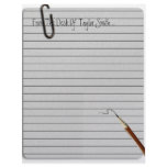 From The Desk Of ?? Lined Paper Stationery letterhead