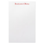 From the desk of: Mistress Personalized Stationery