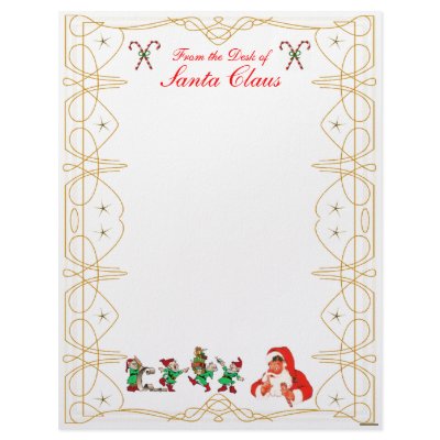 From the Desk of Santa Claus Letterhead by orglioness