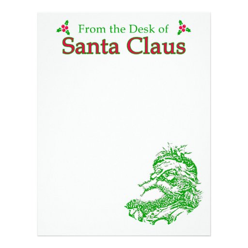 from-the-desk-of-santa-claus-letterhead-zazzle