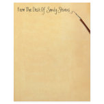 From The Desk Of ?? With Pencil Stationery letterhead
