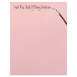 From The Desk Of ?? With Pencil Stationery letterhead