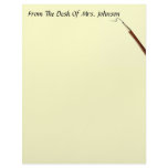 From The Desk Of ?? With Pencil Stationery letterhead