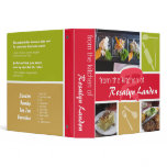 From the kitchen of red custom photo family chef 3 ring binders