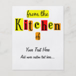 From the Kitchen of Retro Custom Canning Flyer