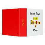 From the Kitchen of Retro Custom Recipe Binder