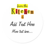 From the Kitchen of Retro Custom Stickers