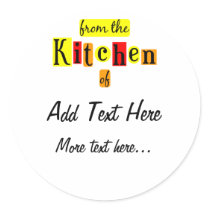 From the Kitchen of Retro Custom Stickers stickers