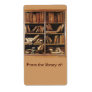 From the Library of Bookplate Personalized Shipping Labels