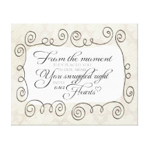 From the Moment Nursery Wall Quote - Canvas Print