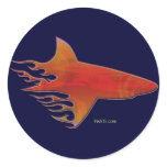 From the Sharks Collection Round Stickers
