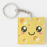 Fromage heureux mignon de Kawaii Porteclés