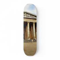 Front Entrance To The British Museum In London Eng Skateboard