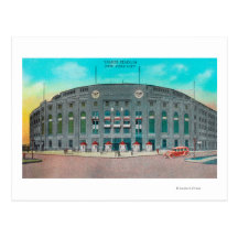 Front Entrance to Yankee Stadium View Post Cards