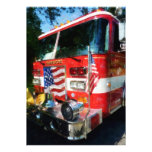 Front of Fire Engine Personalized Announcements
