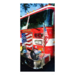 Front of Fire Engine Photo Card Template