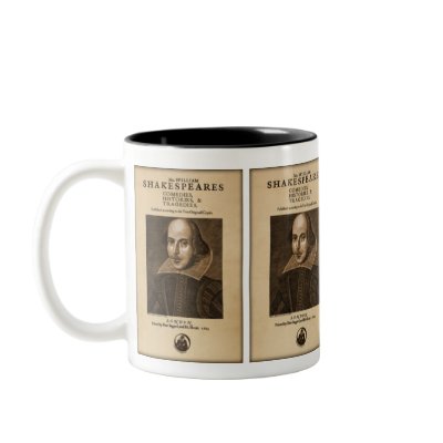 Front Piece to Shakespeare's First Folio Coffee Mug by shakespeareshoppe