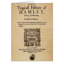 Front Piece to the Hamlet Quarto (1605 version) Card