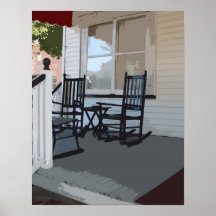 Front Porch in Ocean Grove NJ Print