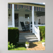 Front Porch in Ocean Grove NJ Poster