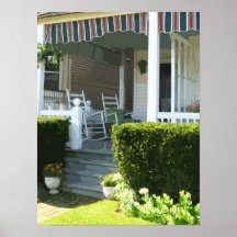Front Porch in Ocean Grove NJ Poster