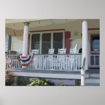 Front Porch in Ocean Grove NJ Posters