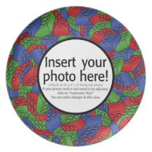 Frontière de photo avec le motif assiette