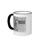 Frontispiece and opening lines coffee mugs