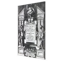 Frontispiece for 'Argenis' by John Barclay Canvas Prints