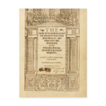 Frontispiece of 'The Book of Common Prayer' Postcard
