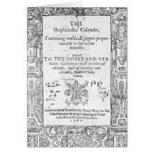 Frontispiece of 'The Shepeards Calender' Greeting Card