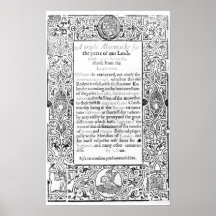 Frontispiece to a Roman Calendar, 1591 Print