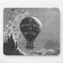 Frontispiece to 'Five Weeks in a Balloon' Mouse Pad
