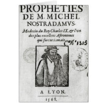 Frontispiece to 'Les Propheties de M. Michel Greeting Card