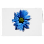 Frosted Blue Daisy Card