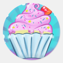 Frosted Cupcake Sticker