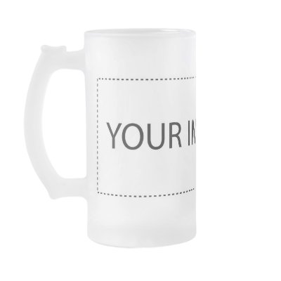 Frosted Glass Mug Wrap-Image Template by bwmedia